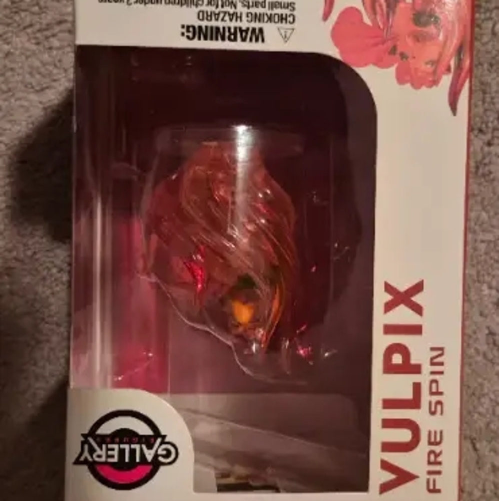 Pokemon Vulpix Fire Spin Figure - Red and Orange
